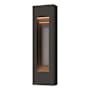 Hubbardton Forge Art Alchemy 2 Light 28" Tall Outdoor Wall Sconce Coastal Oil Rubbed Bronze / Burnished Steel