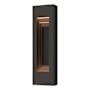 Hubbardton Forge Art Alchemy 2 Light 28" Tall Outdoor Wall Sconce Coastal Oil Rubbed Bronze / Coastal Black