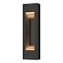 Hubbardton Forge Art Alchemy 2 Light 28" Tall Outdoor Wall Sconce Coastal Natural Iron / Coastal Oil Rubbed Bronze