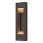Hubbardton Forge Art Alchemy 2 Light 28" Tall Outdoor Wall Sconce Coastal Dark Smoke / Coastal Oil Rubbed Bronze