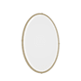 Hubbardton Forge Beveled Oval 22-5/16"W x 31-11/16"H Oval Beveled Aluminum Accent Mirror Soft Gold