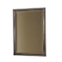 Hubbardton Forge Rook 20-13/16"W x 26-13/16"H Rectangular Beveled Steel Accent Mirror Dark Smoke