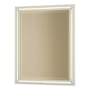 Hubbardton Forge Rook 20-13/16"W x 26-13/16"H Rectangular Beveled Steel Accent Mirror Sterling