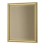 Hubbardton Forge Rook 20-13/16"W x 26-13/16"H Rectangular Beveled Steel Accent Mirror Modern Brass