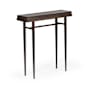 Hubbardton Forge Wick 30" Wide Wood Top Maple and Metal Table Bronze / Maple Espresso