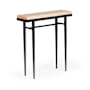 Hubbardton Forge Wick 30" Wide Wood Top Maple and Metal Table Black