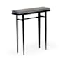 Hubbardton Forge Wick 30" Wide Wood Top Maple and Metal Table Black / Maple Grey