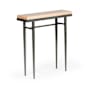 Hubbardton Forge Wick 30" Wide Wood Top Maple and Metal Table Natural Iron / Maple Natural