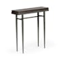 Hubbardton Forge Wick 30" Wide Wood Top Maple and Metal Table Natural Iron / Maple Espresso