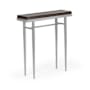 Hubbardton Forge Wick 30" Wide Wood Top Maple and Metal Table Vintage Platinum / Maple Espresso