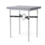 Hubbardton Forge Equus 18" Wide Maple Wood Top Metal Accent Table Sterling / Black / Gray