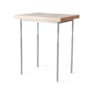 Hubbardton Forge Senza 18" Wide Maple Wood Top Metal Accent Table Sterling / Natural