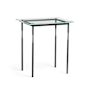 Hubbardton Forge Senza 22" Wide Glass Top Glass and Metal Table Black