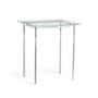 Hubbardton Forge Senza 22" Wide Glass Top Glass and Metal Table Sterling