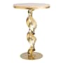 Hubbardton Forge Folio 18" Wide Steel and Wood Accent Table Modern Brass / Natural Maple
