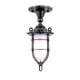 Hudson Valley Lighting Single Light Down Lighting Indoor / Outdoor Cast Brass Lantern Style Semi Flush Ceiling Fixture from the New Canaan Collection Old Bronze