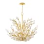 Hudson Valley Lighting Tulip 9 Light 28" Wide Crystal Chandelier Gold Leaf