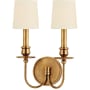 Hudson Valley Lighting Cohasset 2 Light 14" Tall Wall Sconce Aged Brass