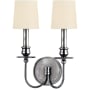 Hudson Valley Lighting Cohasset 2 Light 14" Tall Wall Sconce Polished Nickel