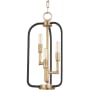 Hudson Valley Lighting Angler 3 Light 10" Wide Taper Candle Pendant Aged Brass