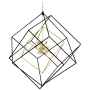Hudson Valley Lighting Roundout 15 Light 42" Wide Abstract Chandelier Aged Brass / Black