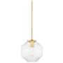 Hudson Valley Lighting Bennett 9" Wide Mini Pendant Aged Brass