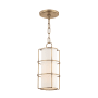 Hudson Valley Lighting Sovereign Single Light 7" Wide Mini Pendant Aged Brass