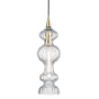 Hudson Valley Lighting Pomfret Single Light 6" Wide Mini Pendant Aged Brass / Clear