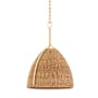 Hudson Valley Lighting Woodlawn 19" Wide Pendant with Rope Shade Vintage Gold Leaf