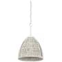 Hudson Valley Lighting Woodlawn 19" Wide Pendant with Rope Shade White Plaster