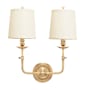 Hudson Valley Lighting Logan 2 Light 18" Tall Wall Sconce Aged Brass