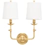 Hudson Valley Lighting Logan 2 Light 18" Tall Wall Sconce Aged Brass