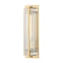 Hudson Valley Lighting Hawkins 17" Tall Wall Sconce Aged Brass