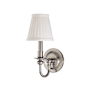 Hudson Valley Lighting Beekman Single Light 12" Tall Wall Sconce Satin Nickel