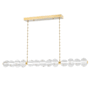 Hudson Valley Lighting Lindley 50" Wide LED Linear Chandelier Aged Brass