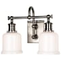 Hudson Valley Lighting Keswick 2 Light 14" Wide Bathroom Vanity Light Satin Nickel