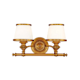 Hudson Valley Lighting Milton 2 Light 16" Wide Bathroom Vanity Light Flemish Brass