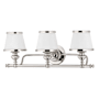 Hudson Valley Lighting Milton 3 Light 25" Wide Bathroom Vanity Light Polished Nickel