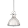 Hudson Valley Lighting Pelham Single Light 8" Wide Mini Pendant Polished Nickel