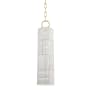 Hudson Valley Lighting Brookville 5" Wide Mini Pendant Aged Brass Stripe Combo