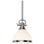 Hudson Valley Lighting Randolph Single Light 7" Wide Mini Pendant Satin Nickel