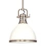 Hudson Valley Lighting Randolph Single Light 13" Wide Pendant Satin Nickel