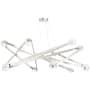 Hudson Valley Lighting Orbit 12 Light 56" Wide LED Abstract Chandelier Polished Nickel