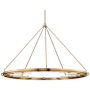 Hudson Valley Lighting Chambers 15 Light 58" Wide Ring Chandelier Aged Brass