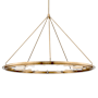 Hudson Valley Lighting Chambers 15 Light 58" Wide Ring Chandelier Aged Brass