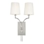Hudson Valley Lighting Glenford 2 Light 22" Tall Wall Sconce Polished Nickel