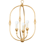 Hudson Valley Lighting Baltic 3 Light 15" Wide Pendant Vintage Gold Leaf