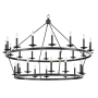 Hudson Valley Lighting Allendale 28 Light 58" Wide Two-Tier Candle Chandelier Aged Old Bronze