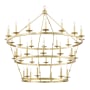 Hudson Valley Lighting Allendale 36 Light 58" Wide Taper Candle Chandelier Aged Brass