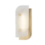 Hudson Valley Lighting Yin & Yang Single Light 13" Tall LED Wall Sconce Aged Brass